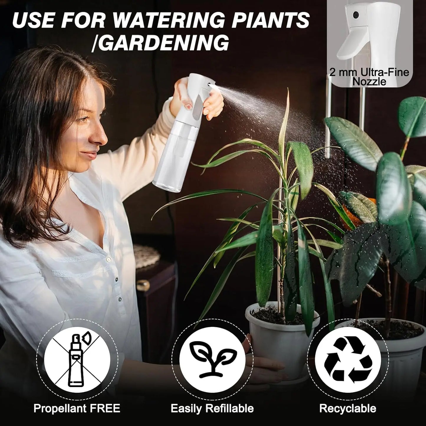 200/300/500ml Refillable Oil Spray Bottle – Olive Oil Sprayer for Cooking, BBQ, Air Fryer & Salad