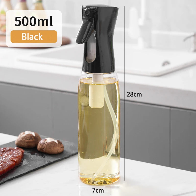 200/300/500ml Refillable Oil Spray Bottle – Olive Oil Sprayer for Cooking, BBQ, Air Fryer & Salad