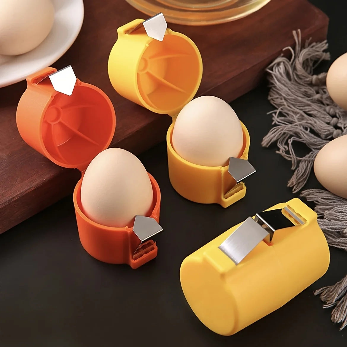 Quick Egg Shell Opener – Portable Kitchen Egg Cracker Tool